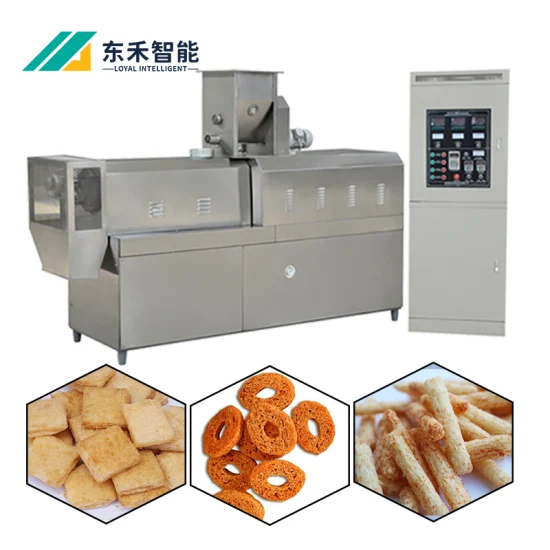 Venda quente Extrusora de parafuso duplo para máquina de alimentos folhados de queijo fabricada na China Fabricante de fábrica de baixo preço