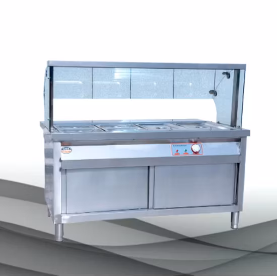 Equipamento de cozinha comercial Tampo da mesa Aquecedor de alimentos Bain Marie